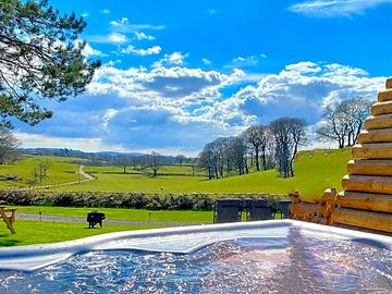 Pine lodge hot tub