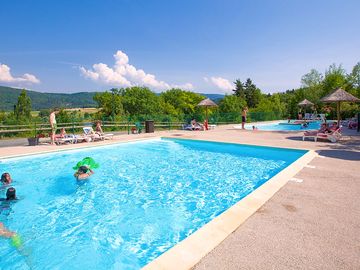 The large outdoor pool