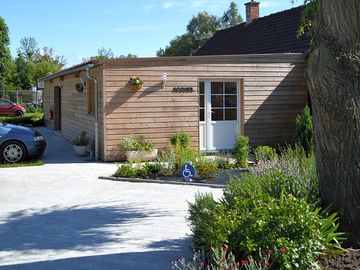 Reception and car park