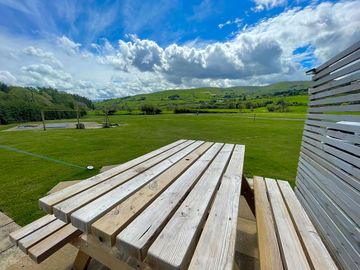 View from your bell tent private patio area. great views