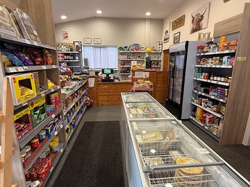 Inside our shop /reception area. open all day friday & saturday. also sunday - thursday mornings.