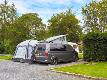 Fully-serviced hardstanding touring pitch