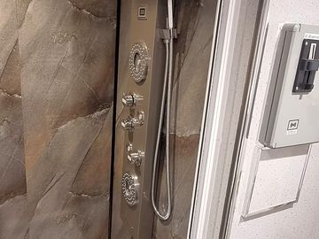 Spotless modern showers