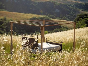 Day bed for appreciating the views