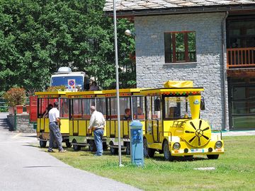 Take a tour of the village by train