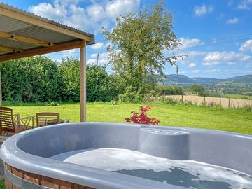 Woodfired hot tub
