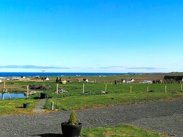 View to the sea from the pitches
