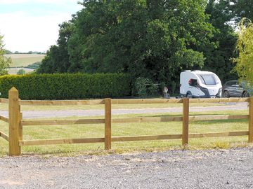 Fully-serviced grass touring pitch