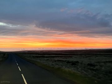 Sunset over the countryside