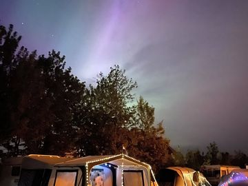 Northern lights putting in an appearance