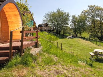View from the pods