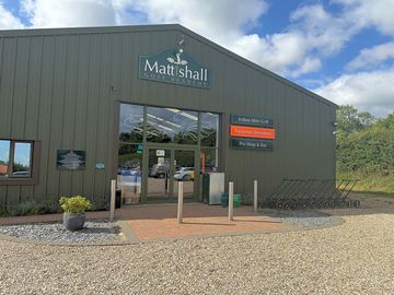 Golf academy including three trackman simulators allowing you to play golf all year round