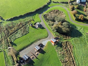 Arial view of the site