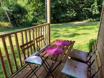 Dining table on the veranda