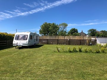 Spacious grass pitches