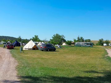 The spacious campground