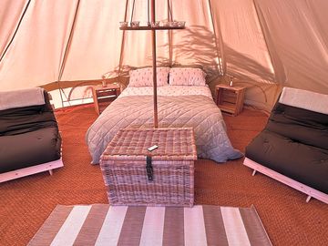 Bell tent interior