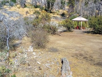 Tent space at Lower Falls