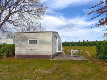Static caravan exterior