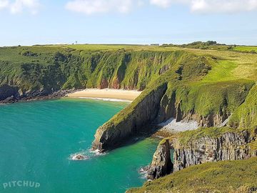 "church doors" at skrinkle bay, a 10-drive to the campsite