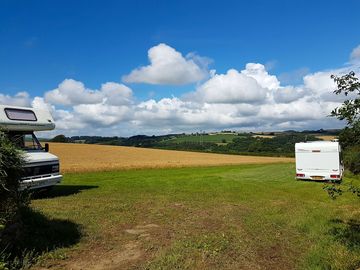 Spacious touring pitches