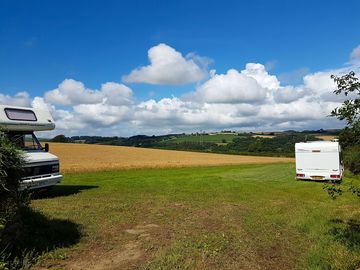 Spacious touring pitches