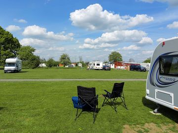 Grass pitches on site