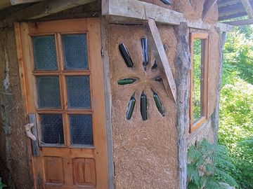 Entrance to the cabin
