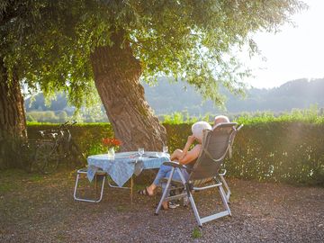 Camping on the rhine