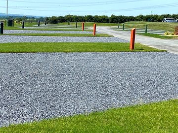 Hardstanding and grass pitches