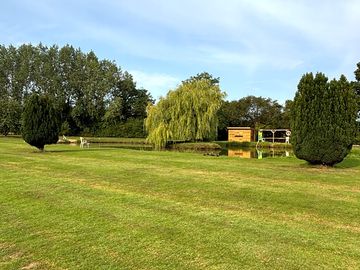 Green space by the lake