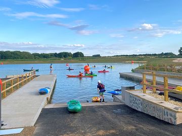 Kayaking at the lake