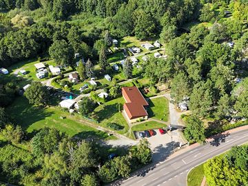 Aerial shot of the site
