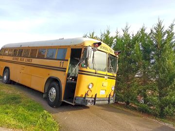 The school bus exterior