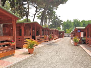 View of the cabins
