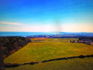 View of scarborough to flamborough head down the yorkshire coast.