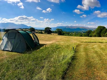 Our tent in the sun.