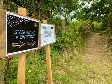 Stargazing and birdwatching area