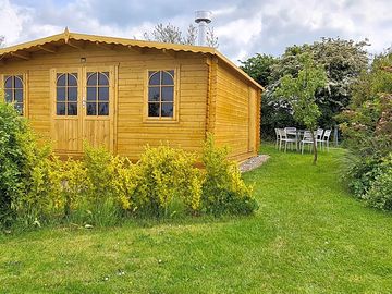 Atlantic cabin and outside seating area