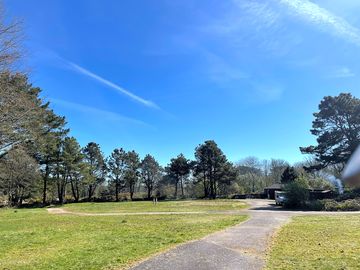 Looking back towards the park entrance