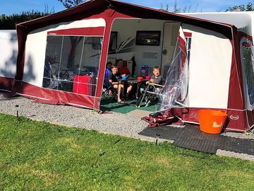 Hard standing caravan pitch