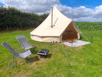 Bell tent on a summer's day