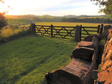 Relax and watch the sun set over the dale