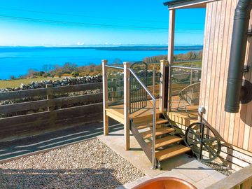 Sea view from the huts
