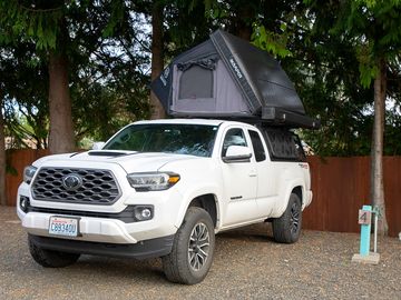 Tree-shaded site with electric hook-up