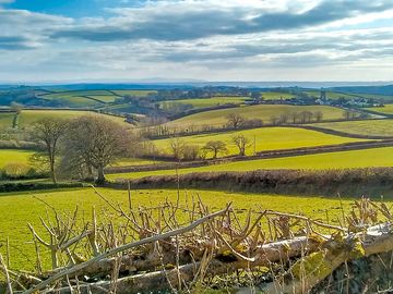 Breath taking views south of the site, overlooking west buckland village