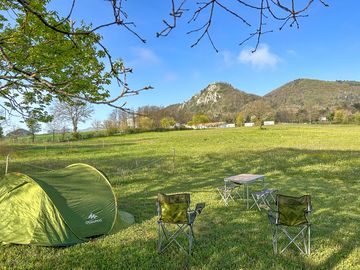 View from the tent pitches