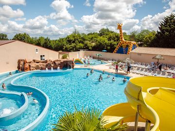 View of the pool area