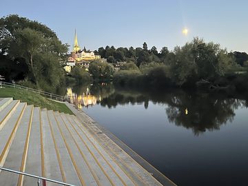Dusk view of ross from the rowing club steps