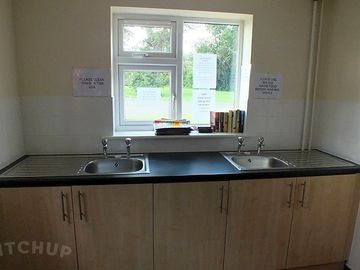 Indoor dishwashing area